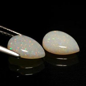 Pedras preciosas de opala multicolorido natural de  ct, transparente, transparente/translúcido