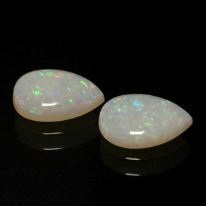Pedras preciosas de opala multicolorido natural de  ct, transparente, transparente/translúcido