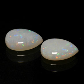 Pedras preciosas de opala multicolorido natural de  ct, transparente, transparente/translúcido