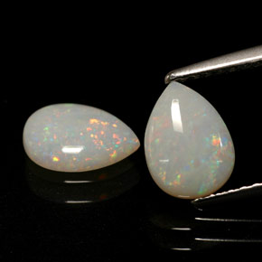 Pedras preciosas de opala multicolorido natural de  ct, transparente, transparente/translúcido