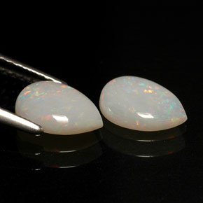 Pedras preciosas de opala multicolorido natural de  ct, transparente, transparente/translúcido