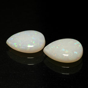 Pedras preciosas de opala multicolorido natural de  ct, transparente, transparente/translúcido