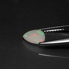 Opala multicolorido natural 0,45ct, transparente, transparente/translúcido