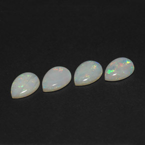 Pedras preciosas de opala multicolorido natural de  ct, transparente, transparente/translúcido