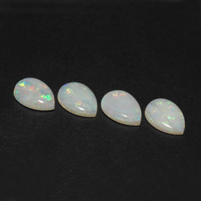 Pedras preciosas de opala multicolorido natural de  ct, transparente, transparente/translúcido