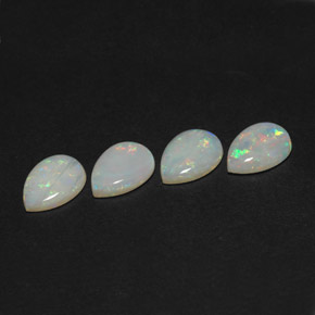 Pedras preciosas de opala multicolorido natural de  ct, transparente, transparente/translúcido
