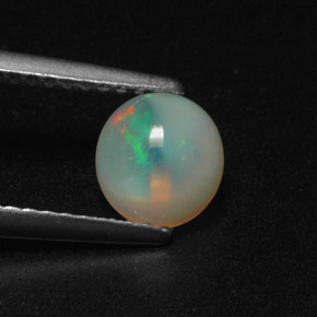 Opala multicolorido natural 0,72ct, transparente, transparente/translúcido