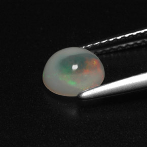 Opala multicolorido natural 0,72ct, transparente, transparente/translúcido