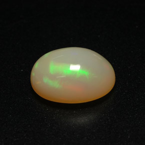 Opala multicolorido natural 1,30ct, corte oval, translúcido
