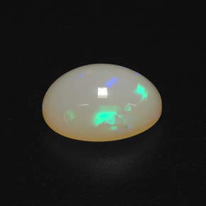Opala multicolorido natural 1,22ct, corte oval, translúcido