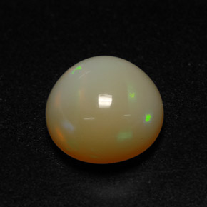 Opala multicolorido natural 1,48ct, corte redondo, translúcido