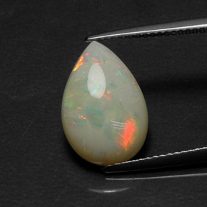Opala multicolorido natural 4,17ct, transparente, transparente/translúcido