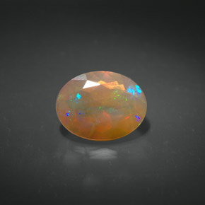 Opala multicolorido natural 1,06ct, transparente, transparente/translúcido