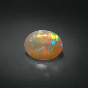 Opala multicolorido natural 1,06ct, transparente, transparente/translúcido