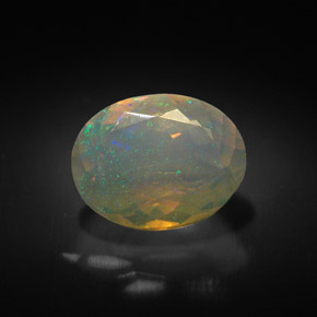 Opala multicolorido natural 1,35ct, transparente, transparente/translúcido