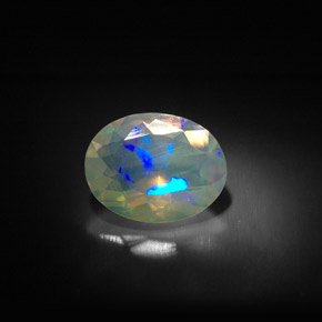 Opala multicolorido natural 1,20ct, transparente, transparente/translúcido