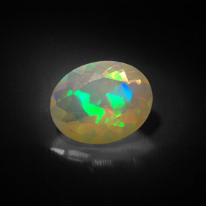 Opala multicolorido natural 1,35ct, transparente, transparente/translúcido
