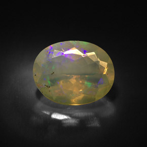Opala multicolorido natural 1,43ct, transparente, transparente/translúcido