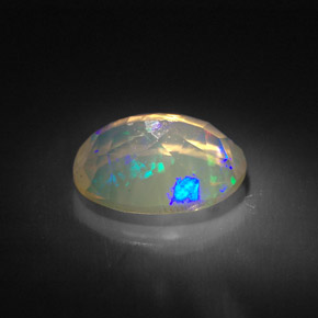 Opala multicolorido natural 1,43ct, transparente, transparente/translúcido