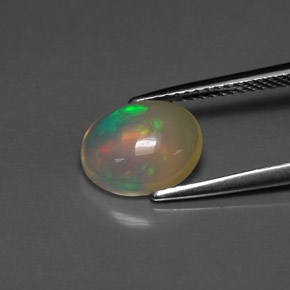 Opala multicolorido natural 1,68ct, transparente, transparente/translúcido