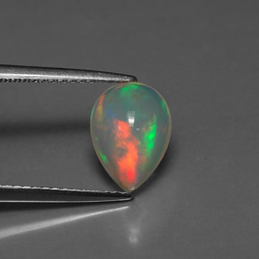 Opala multicolorido natural 1,40ct, transparente, transparente/translúcido