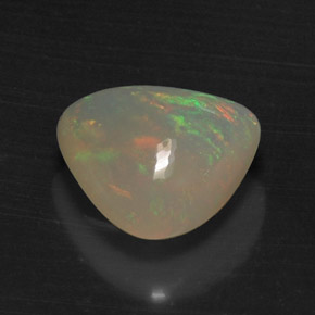 Opala multicolorido natural 6,17ct, transparente, transparente/translúcido