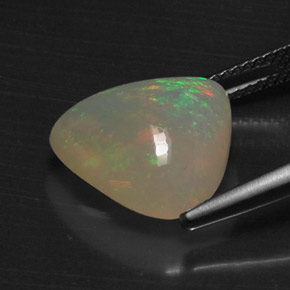 Opala multicolorido natural 6,17ct, transparente, transparente/translúcido