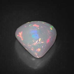 Opala multicolorido natural 5,83ct, trillion, opaco
