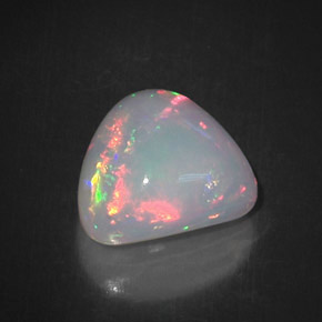 Opala multicolorido natural 5,83ct, trillion, opaco