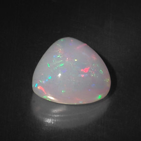Opala multicolorido natural 5,83ct, trillion, opaco