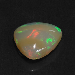 Opala multicolorido natural 5,22ct, transparente, transparente/translúcido