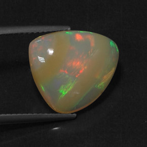 Opala multicolorido natural 5,22ct, transparente, transparente/translúcido