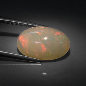 Opala multicolorido natural 7,16ct, transparente, transparente/translúcido