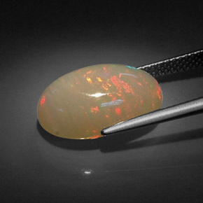 Opala multicolorido natural 7,16ct, transparente, transparente/translúcido