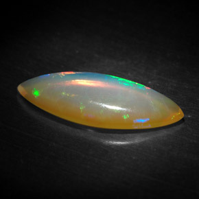 Opala multicolorido natural 1,19ct, transparente, transparente/translúcido