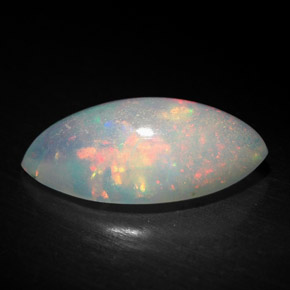 Opala multicolorido natural 1,70ct, transparente, transparente/translúcido