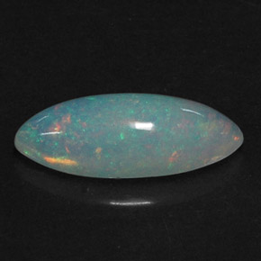 Opala multicolorido natural 1,56ct, transparente, transparente/translúcido