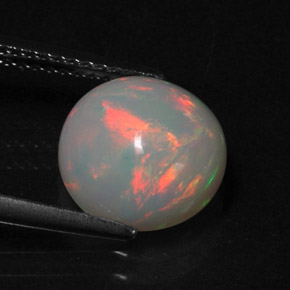 Opala multicolorido natural 2,41ct, transparente, transparente/translúcido