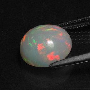 Opala multicolorido natural 2,41ct, transparente, transparente/translúcido