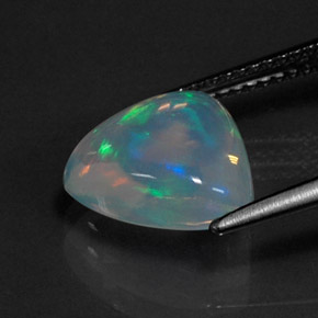Opala multicolorido natural 3,20ct, forma extravagante, transparente