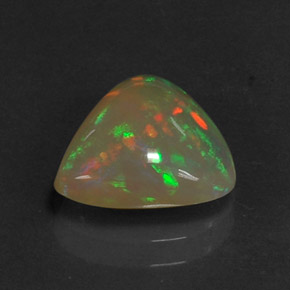 Opala multicolorido natural 1,86ct, transparente, transparente/translúcido