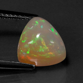 Opala multicolorido natural 2,67ct, transparente, transparente/translúcido