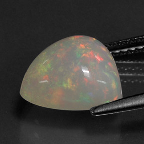 Opala multicolorido natural 3,21ct, transparente, transparente/translúcido