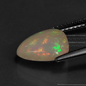 Opala multicolorido natural 1,68ct, transparente, transparente/translúcido