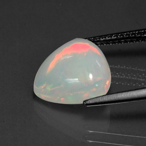 Opala multicolorido natural 3,19ct, transparente, transparente/translúcido