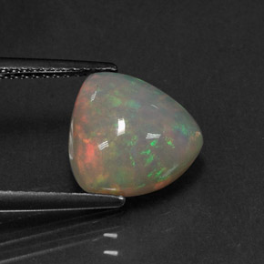 Opala multicolorido natural 2,84ct, transparente, transparente/translúcido