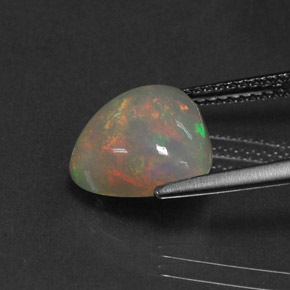 Opala multicolorido natural 2,84ct, transparente, transparente/translúcido