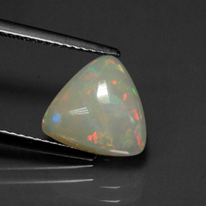Opala multicolorido natural 2,02ct, transparente, transparente/translúcido