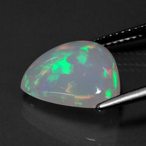 Opala multicolorido natural 3,40ct, transparente, transparente/translúcido