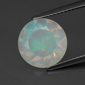 Opala multicolorido natural 1,84ct, transparente, transparente/translúcido